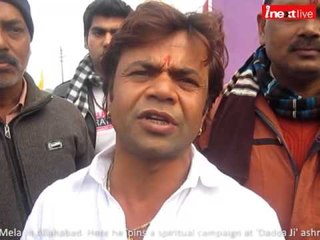 Bollywood actor Rajpal Yadav got mesmerize by visting Magh Mela in Allahabad