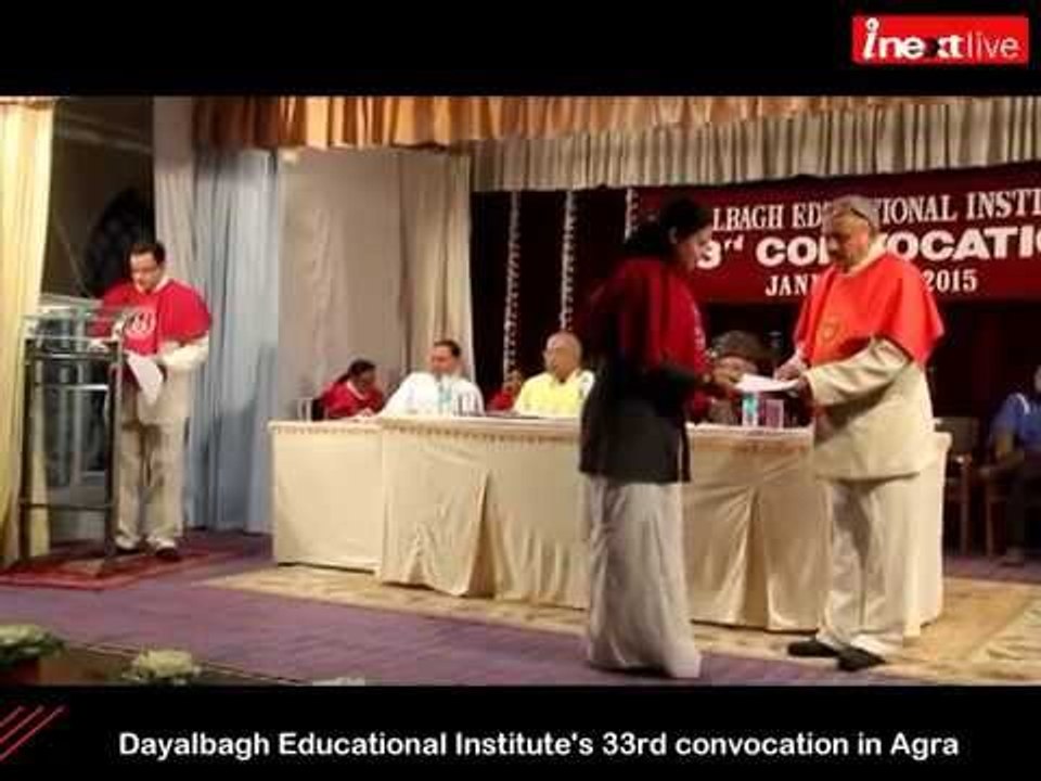 Dayalbagh Educational Institute's 33rd convocation in Agra