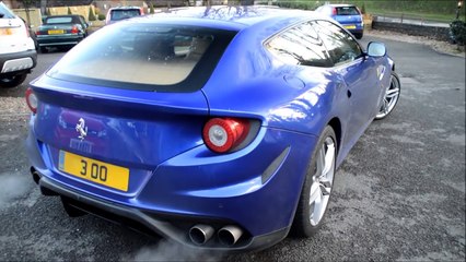 The best spec Ferrari FF? Start-up and LOUD Acceleration! Unique Blu Electrico colour
