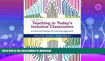READ  Teaching in Today s Inclusive Classrooms: A Universal Design for Learning Approach  BOOK