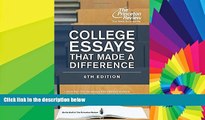 Big Deals  College Essays That Made a Difference, 6th Edition (College Admissions Guides)  Best