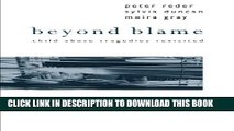 [PDF] Beyond Blame: Child Abuse Tragedies Revisited Full Collection