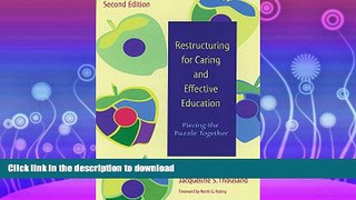 FAVORITE BOOK  Restructuring for Caring and Effective Education: Piecing the Puzzle Together