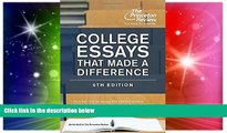 Big Deals  College Essays That Made a Difference, 6th Edition (College Admissions Guides)  Free