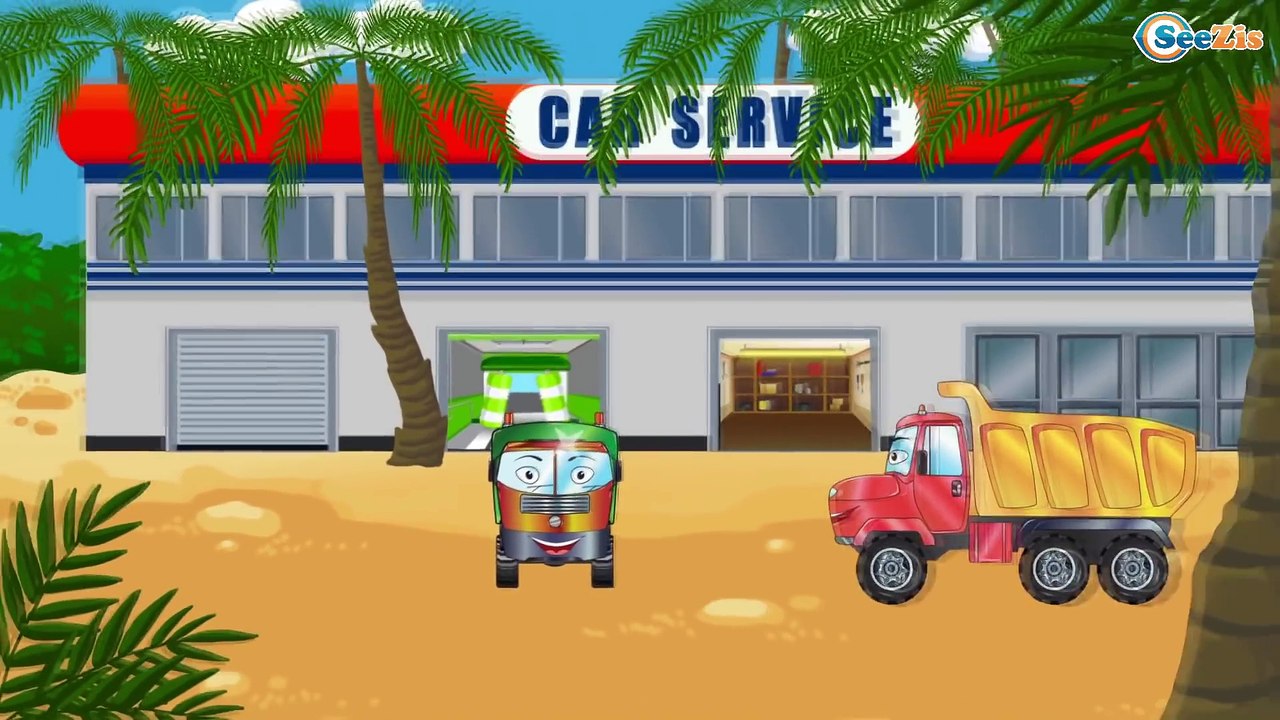 La Patrouille - Voiture de police, Camion de pompiers et Voiture de course. Dessins animé voiture