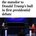 Hillary Clinton was the matador to Donald Trump's bull in first presidential debate