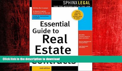 READ THE NEW BOOK Essential Guide to Real Estate Contracts (Complete Book of Real Estate