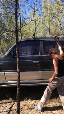 Elle tente de casser la vitre d'un SUV après...