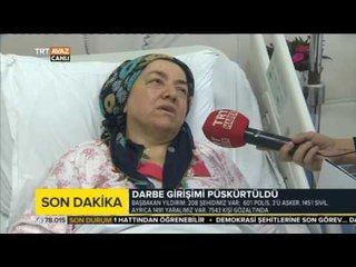 Bizi Yaylım Ateşine Tuttular - Darbe Girişimine Karşı Mücadele Eden Vatandaşımız - TRT Avaz