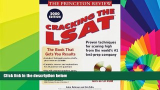Big Deals  Princeton Review: Cracking the LSAT with Sample Tests on CD-ROM, 2000 Edition  Free
