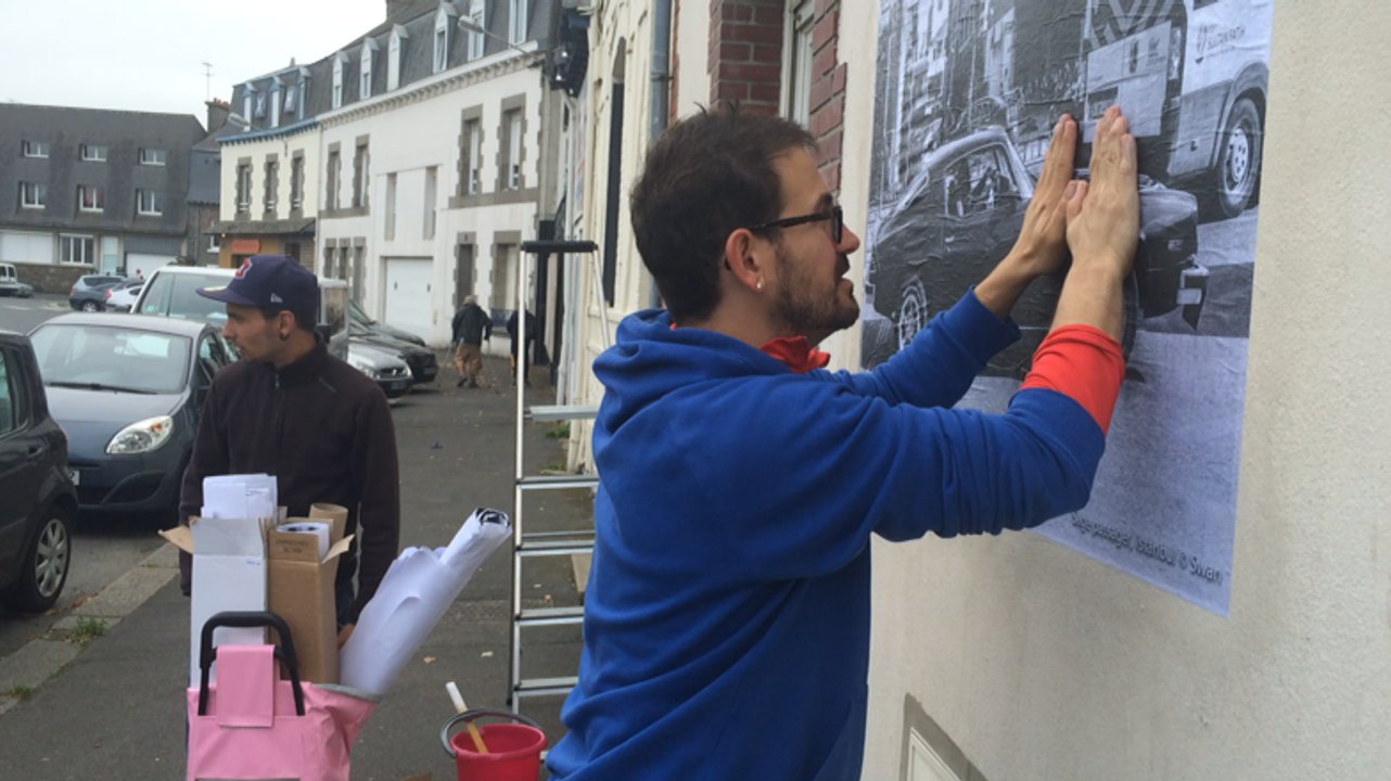 Les murs de Robien habillés de photos
