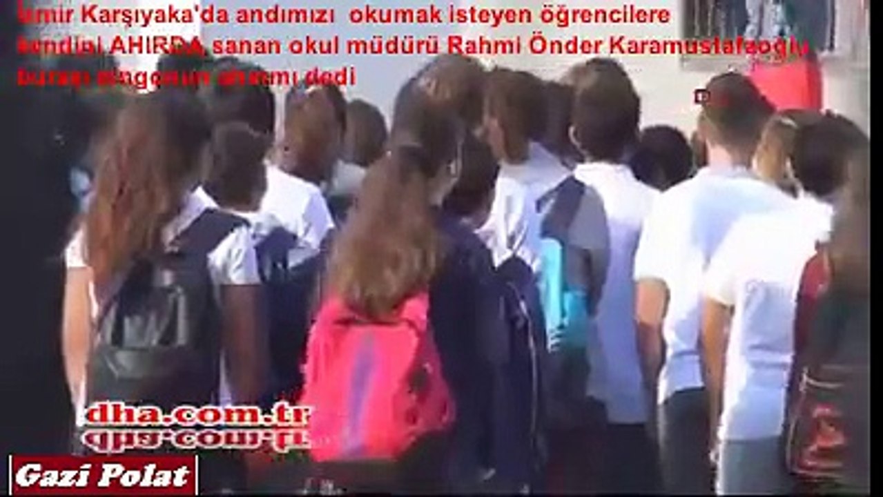 ANDIMIZI OKUYAN ÖĞRENCİLERE MÜDÜR BURASI DİNGONUN AHIRIMI DEDİ