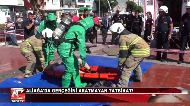 Aliağa'da Gerçeğini Aratmayan Tatbikat!