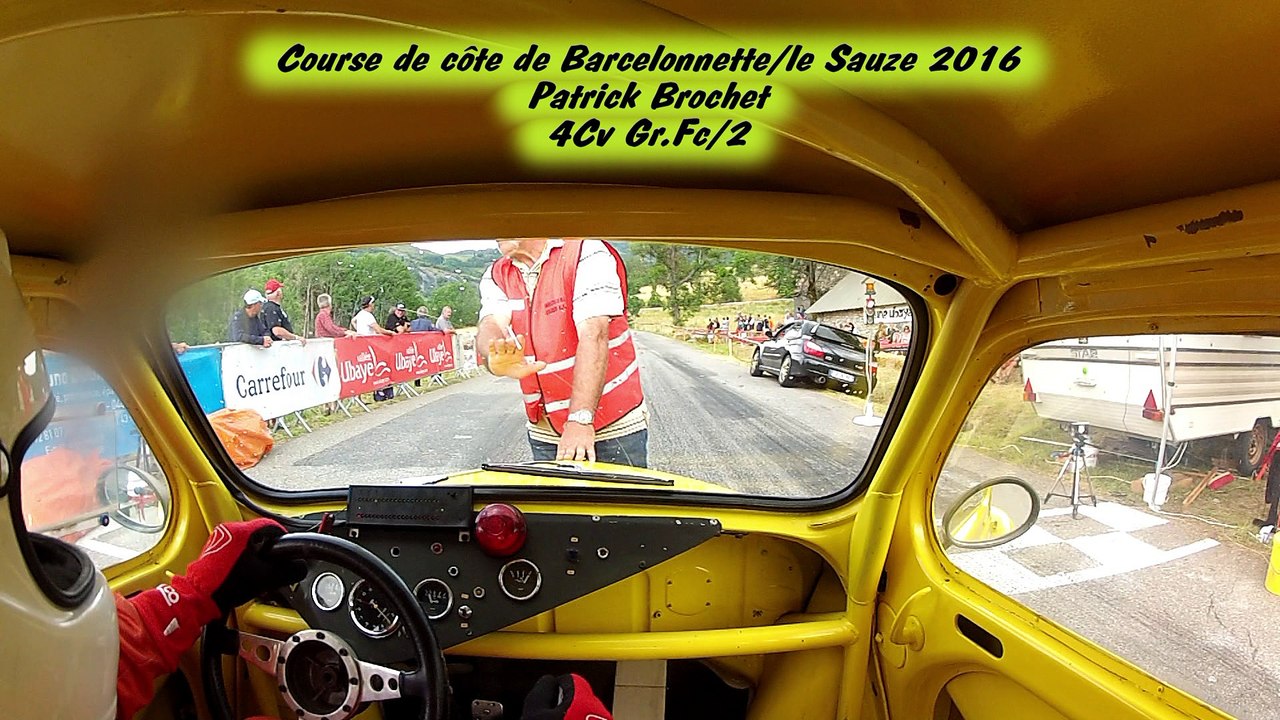 Course de côte de Barcelonnette/le Sauze 2016 Patrick Brochet 4CV Gr.Fc/2