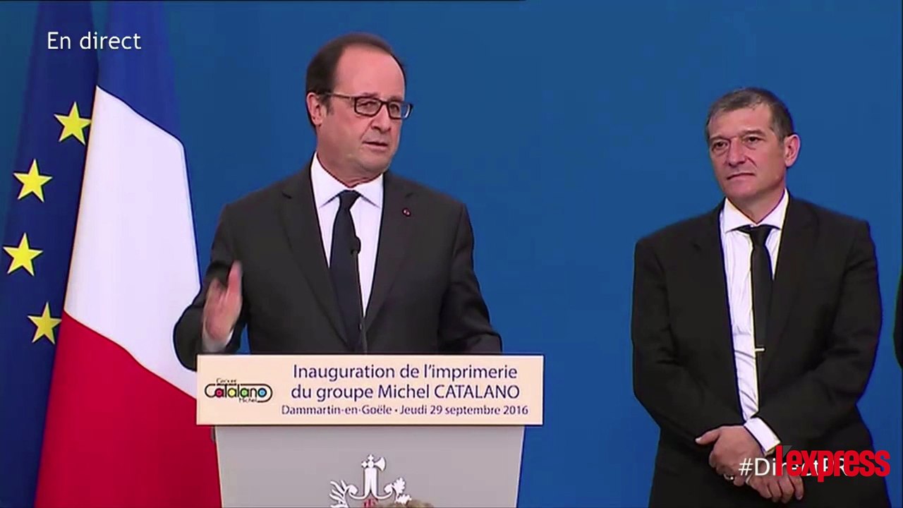 À Dammartin, François Hollande évoque le courage et "la force" de Michel Catalano