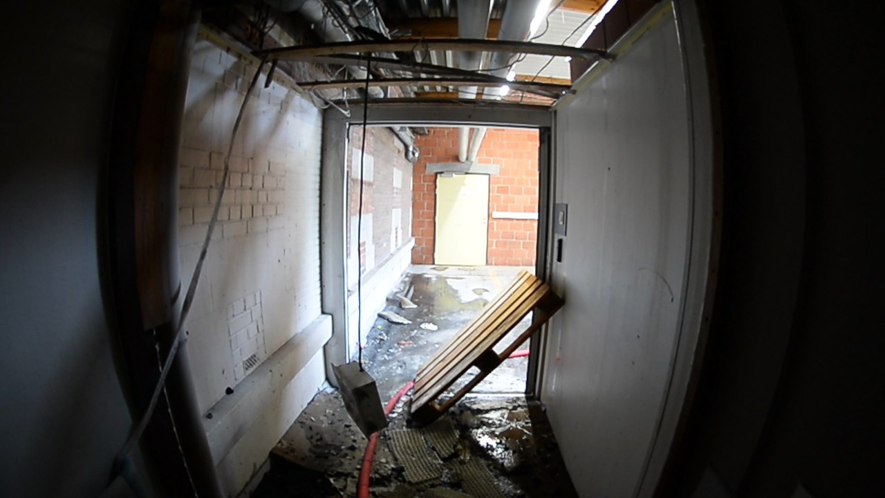 Nos images de l'aile B de l'hôpital de Warquignies au lendemain de l'incendie