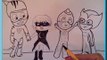 Cartoon PJ Masks drawing Super Easy disney junior