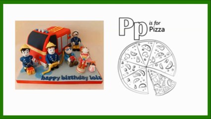 Fireman Sam cakes | preschool phonics | Sam le pompier