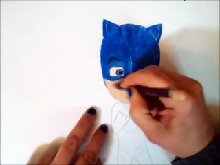 CATBOY cartoon PJ Masks drawing 3D Easy disney junior