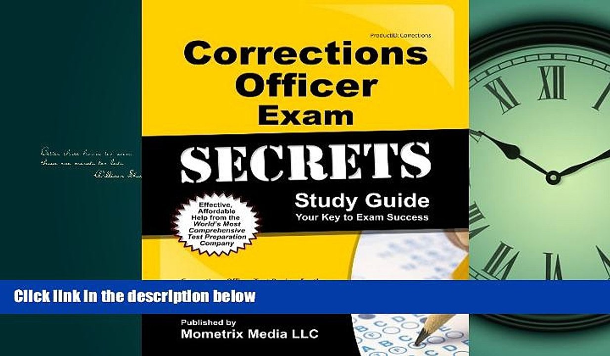 Enjoyed Read Corrections Officer Exam Secrets Study Guide: Corrections Officer Test Review for the