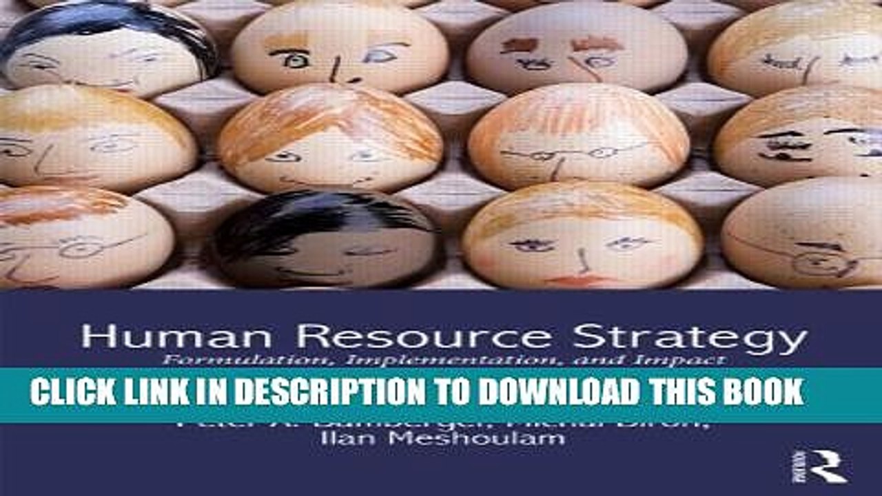 [PDF] Human Resource Strategy: Formulation, Implementation, and Impact Full Online