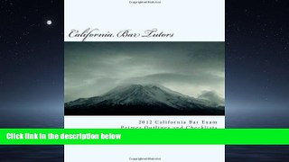 Choose Book 2012 California Bar Exam Primer Outlines and Checklists