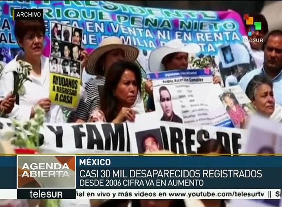 Critican al pdte. de México pues no frena desapariciones; hay 30 mil