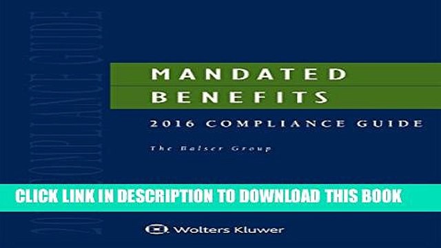[PDF] Mandated Benefits Compliance Guide with CD, 2016 Edition Full Colection