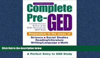 Enjoyed Read Contemporary s Complete Pre-GED : A Comprehensive Review of the Skills Necessary for