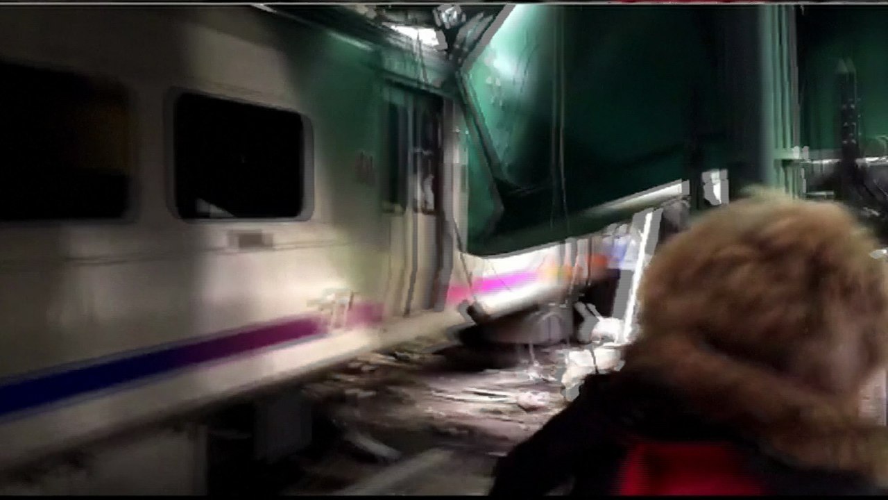 Video shows mangled wreckage, debris at Hoboken crash site