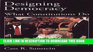 [PDF] Designing Democracy: What Constitutions Do Full Collection