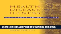 [PDF] Health, Disease, and Illness: Concepts in Medicine Full Colection