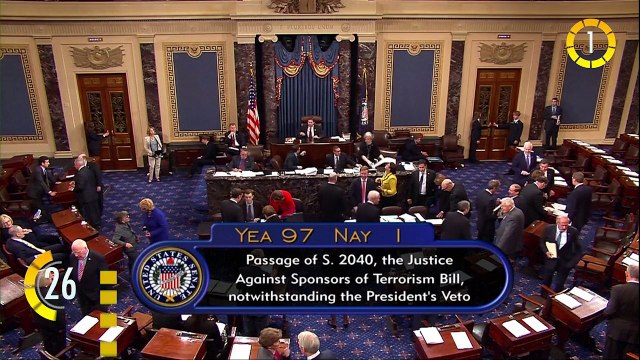 In 60 Seconds: Senate Rejects Obama Veto of Saudi Sept. 11 Bill