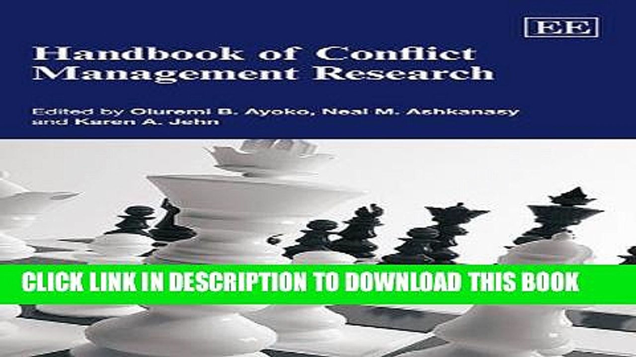 [PDF] Handbook of Conflict Management Research (Research Handbooks in Business and Management