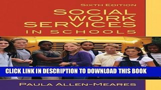 New Book Social Work Services in Schools (6th Edition)