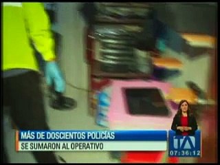 Ministro del Interior lideró gigantesco operativo en Guayaquil
