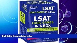FAVORITE BOOK  Kaplan LSAT Logic Games in a Box