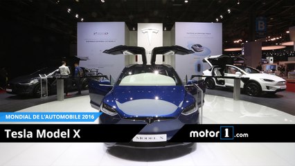 Video herunterladen: Mondial de l'Automobile 2016 - Découvrez le Tesla Model X