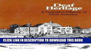 [PDF] Deaf Heritage: A Narrative History of Deaf America Full Colection