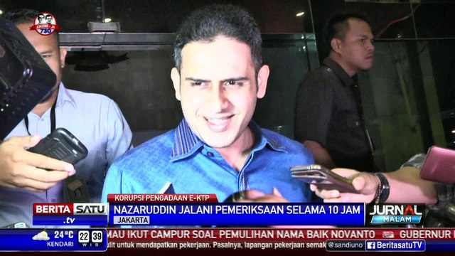 Nazaruddin Diperiksa Selama 10 Jam di KPK