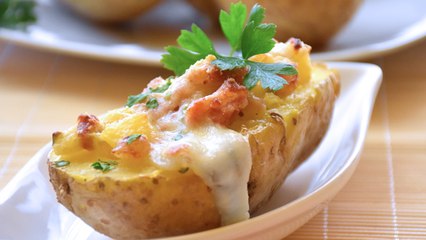 Barchette di patate ripiene