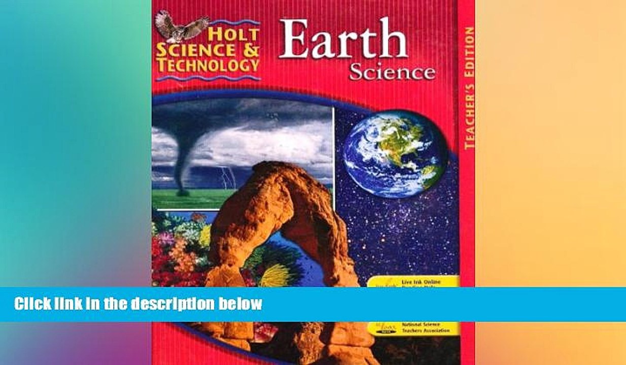Big Deals  Holt Science   Technology: Earth Science, Teacher s Edition  Best Seller Books Best