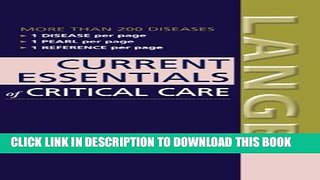[PDF] CURRENT Essentials of Critical Care (LANGE CURRENT Essentials) Full Online