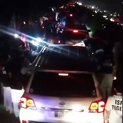 Imran Khan Leading ISF Rally To Raiwind Jalsa Gah