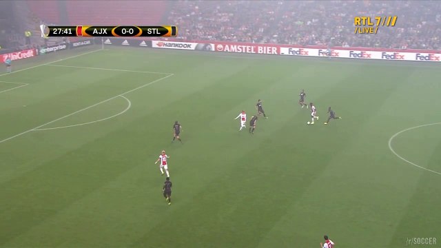 Kasper Dolberg Goal HD - Ajax 1-0 Standard Liège - 29.09.2016 HD