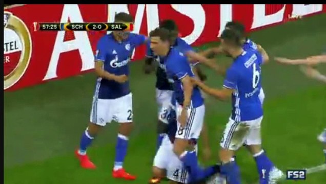Benedikt Howedes GOAL HD Schalke 3-0 Salzburg 29.09.2016