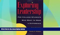 Must Have PDF  Exploring Leadership: For College Students Who Want to Make a Difference (Jossey