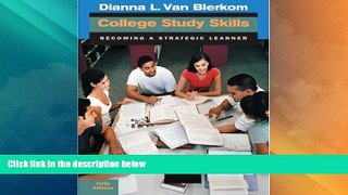Big Deals  College Study Skills: Becoming a Strategic Learner  Best Seller Books Best Seller