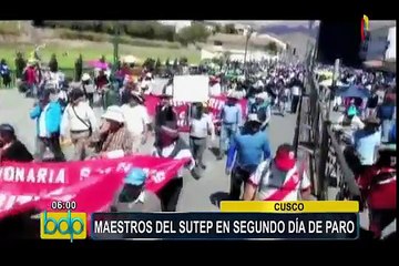 Download Video: Maestros del Sutep en segundo día de paro en el Cusco