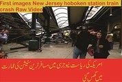 First images New Jersey hoboken station train crash Raw Video